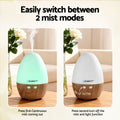 Devanti Ultrasonic Aroma Diffuser 130ml Humidifier LED Lights