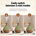 Devanti 400ml Ultrasonic Aroma Diffuser LED Humidifier Wood