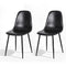 Artiss 2x Dining Chairs Retro PU Leather Black Kitchen Lounge Cafe