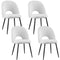 Artiss Dining Chair Boucle Sherpa Set of 4