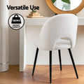 Artiss Dining Chair Boucle Sherpa Set of 4