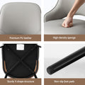 Artiss Dining Chair PU Leather Kitchen Lounge Grey Accent