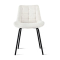 Artiss Dining Chairs Velvet Tufted Kitchen Lounge Accent 2PC Beige