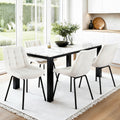 Artiss 4x Velvet Dining Chairs Tufted Beige Kitchen Cafe