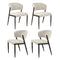 Artiss Dining Chairs Set of 4 Linen Fabric Soft Upholstered Chairs Beige