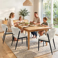 Artiss Dining Chairs Set of 6 Linen Fabric Soft Upholstered Chairs Beige