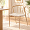 Artiss Dining Chairs x1, Leisure Accent Chair for Living Room & Balcony Woven Seat Spindle Back