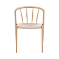 Artiss Dining Chairs x1, Leisure Accent Chair for Living Room & Balcony Woven Seat Spindle Back