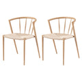 Artiss Dining Chairs Set of 2, Leisure Accent Chair for Living Room & Balcony Spindle Back