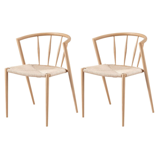 Artiss Dining Chairs Set of 2, Leisure Accent Chair for Living Room & Balcony Spindle Back
