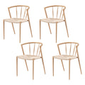 Artiss Dining Chairs Set of 4, Leisure Accent Chair for Living Room & Balcony Spindle Back