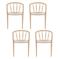 Artiss Dining Chairs Set of 4, Leisure Accent Chair for Living Room & Balcony Spindle Back