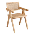 Artiss Dining Chair Wooden Rattan Seat Rubber Wood Frame