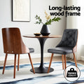 Artiss Dining Chairs Black PU Set of 2