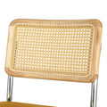 Artiss Dining Chairs Set of 2 Velvet Rattan Yellow