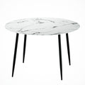 Artiss Dining Table Round Marble Effect 110cm