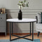 Artiss Round Marble Effect Coffee Table 70cm