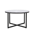 Artiss Round Marble Effect Coffee Table 70cm