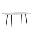 Artiss Dining Table 1.5M Marble Effect