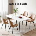 Artiss Dining Table 1.5M Marble Effect