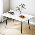 Artiss Dining Table 1.5M Marble Effect
