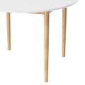 Artiss Round Dining Table White 108cm Diameter Demi