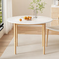 Artiss Round Dining Table White 108cm Diameter Demi