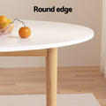 Artiss Round Dining Table White 108cm Diameter Demi
