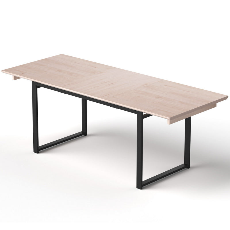 Artiss 2M Extendable Dining Table Natural Wood Kitchen Cafe