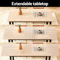 Artiss 2M Extendable Dining Table Natural Wood Kitchen Cafe