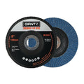 Giantz 100pc 125mm Zirconia Sanding Flap Disc 80 Grit Angle Grinder