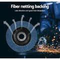 Giantz 100pc 125mm Zirconia Sanding Flap Disc 80 Grit Angle Grinder