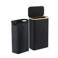 Artiss Laundry Basket Removable Bag Foldable Black