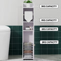 Artiss 3 Tier Bathroom Cabinet Toilet Roll Holder Floor Storage