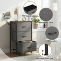 Artiss 3 Drawer Chest Storage Dresser Tallboy Grey