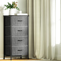 Artiss 4 Drawer Chest Storage Dresser Tallboy Grey