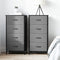Artiss Chest of 4 Drawers Tallboy Storage Dresser Grey x2