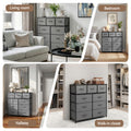 Artiss 9 Drawer Chest Storage Dresser Tallboy Dark Grey