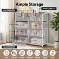 Artiss 9 Drawer Chest Storage Dresser Tallboy Light Grey