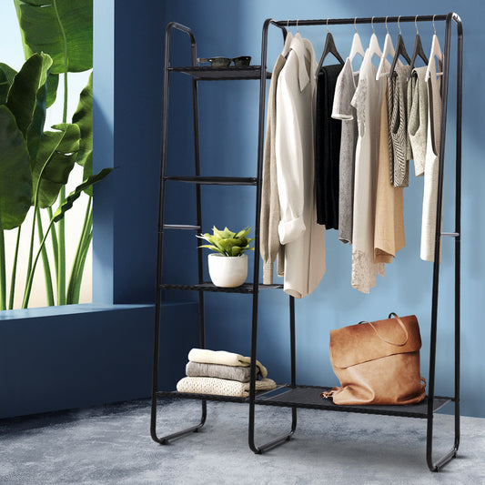 Artiss Wardrobe Clothes Rack 150cm Airer Coat Stand Closet