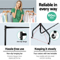 Artiss Clothes Rack Airer 6FT Rail Wheels Coat Stand