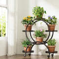 Artiss 6 Tier Plant Stand Metal Flower Pot Rack Wheels