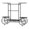Artiss 6 Tier Plant Stand Iron 4 Wheel Mobile