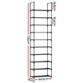 Artiss Shoe Rack 10-Tier Stackable DIY Black
