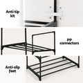 Artiss Shoe Rack 10-Tier Stackable DIY Black