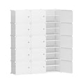 Artiss Shoe Rack 15 Cube Storage Cabinet Stackable White