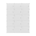 Artiss Shoe Rack 15 Cube Storage Cabinet Stackable White