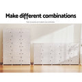 Artiss Shoe Rack 15 Cube Storage Cabinet Stackable White