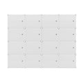 Artiss Shoe Rack 16 Cube Stackable Storage White DIY