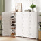 Artiss Shoe Rack 16 Cube Stackable Storage White DIY